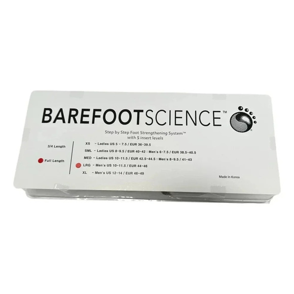 Barefoot Science Insoles Full  5 Step Foot Strength System Men Size L 10 to 11.5 - Picture 1 of 7